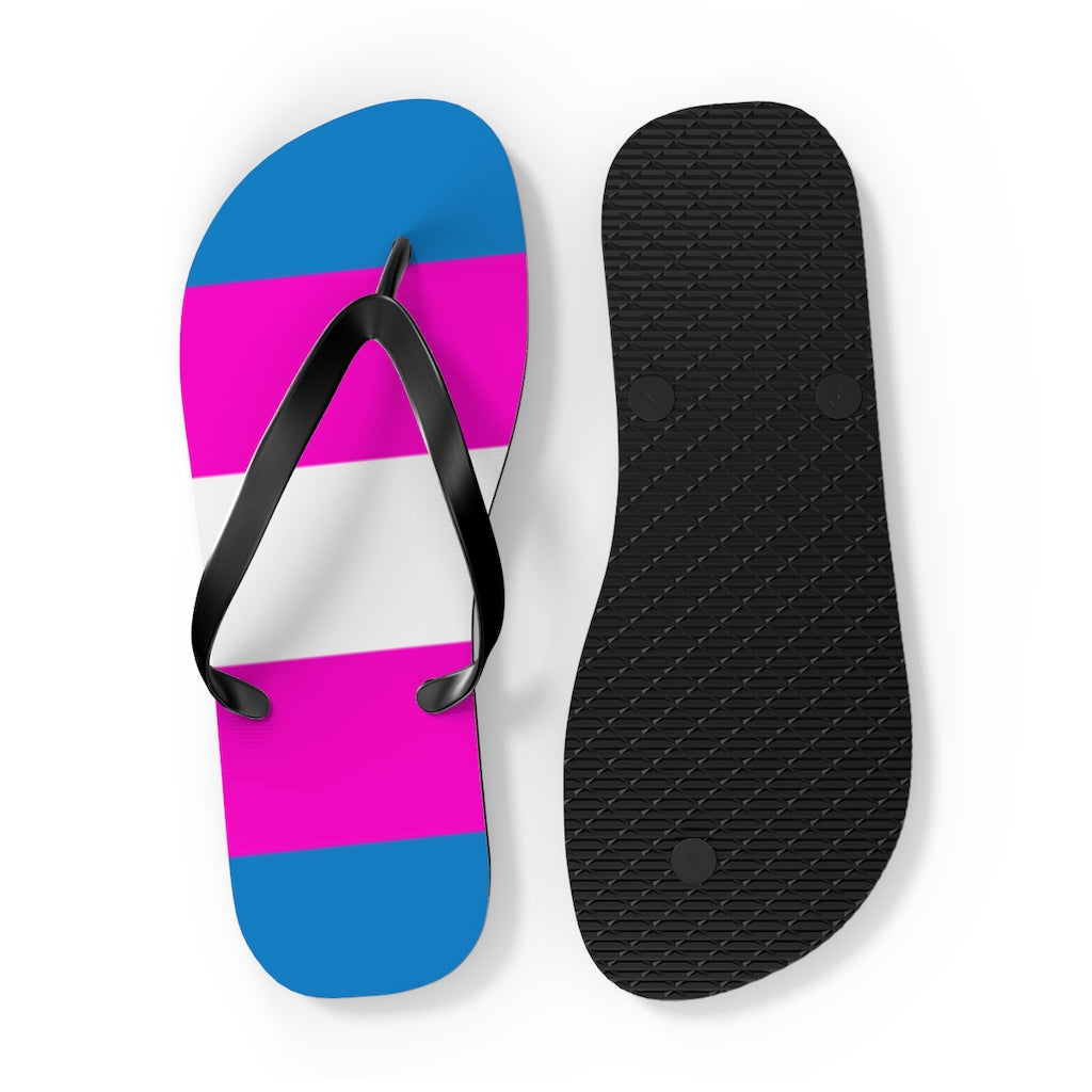 Bright Trans Pride Flip Flops