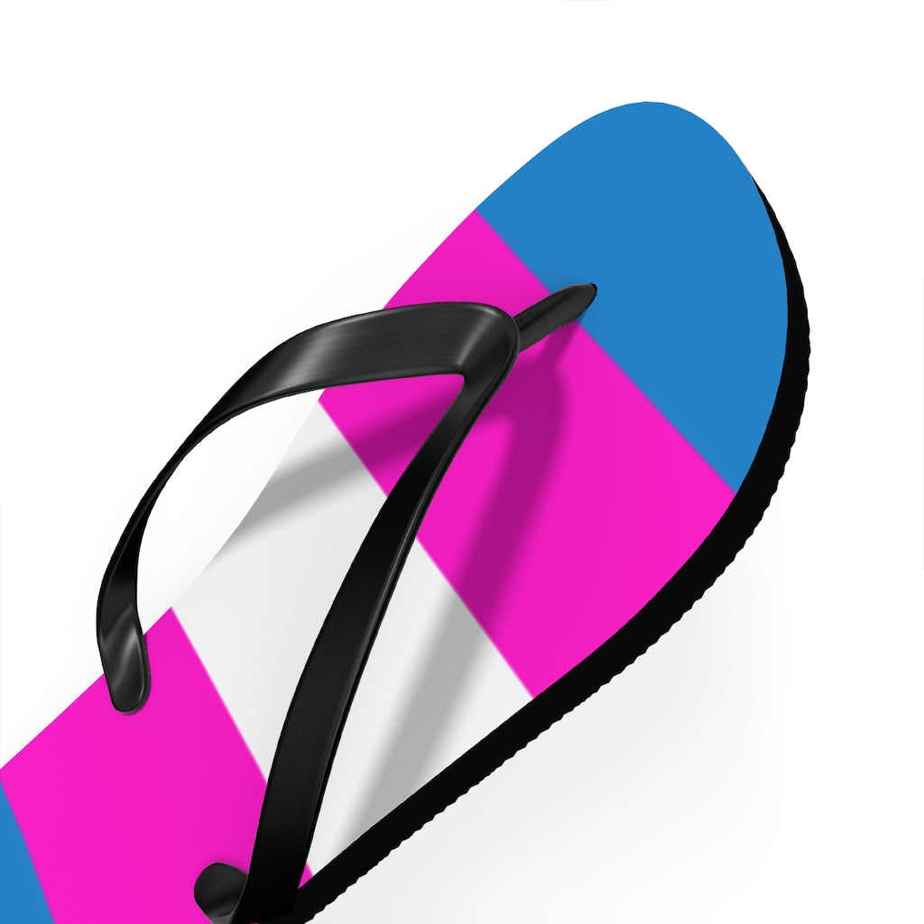 Bright Trans Pride Flip Flops