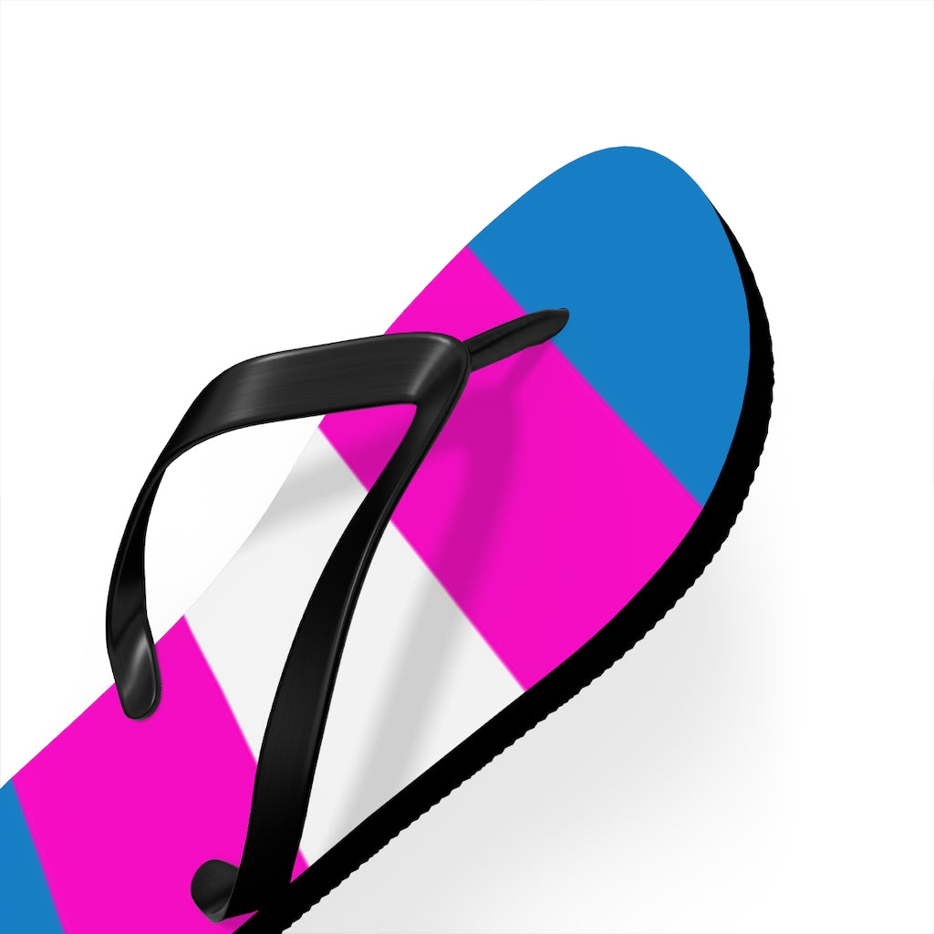 Bright Trans Pride Flip Flops