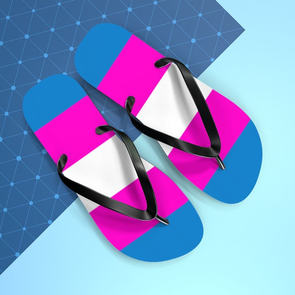 Bright Trans Pride Flip Flops