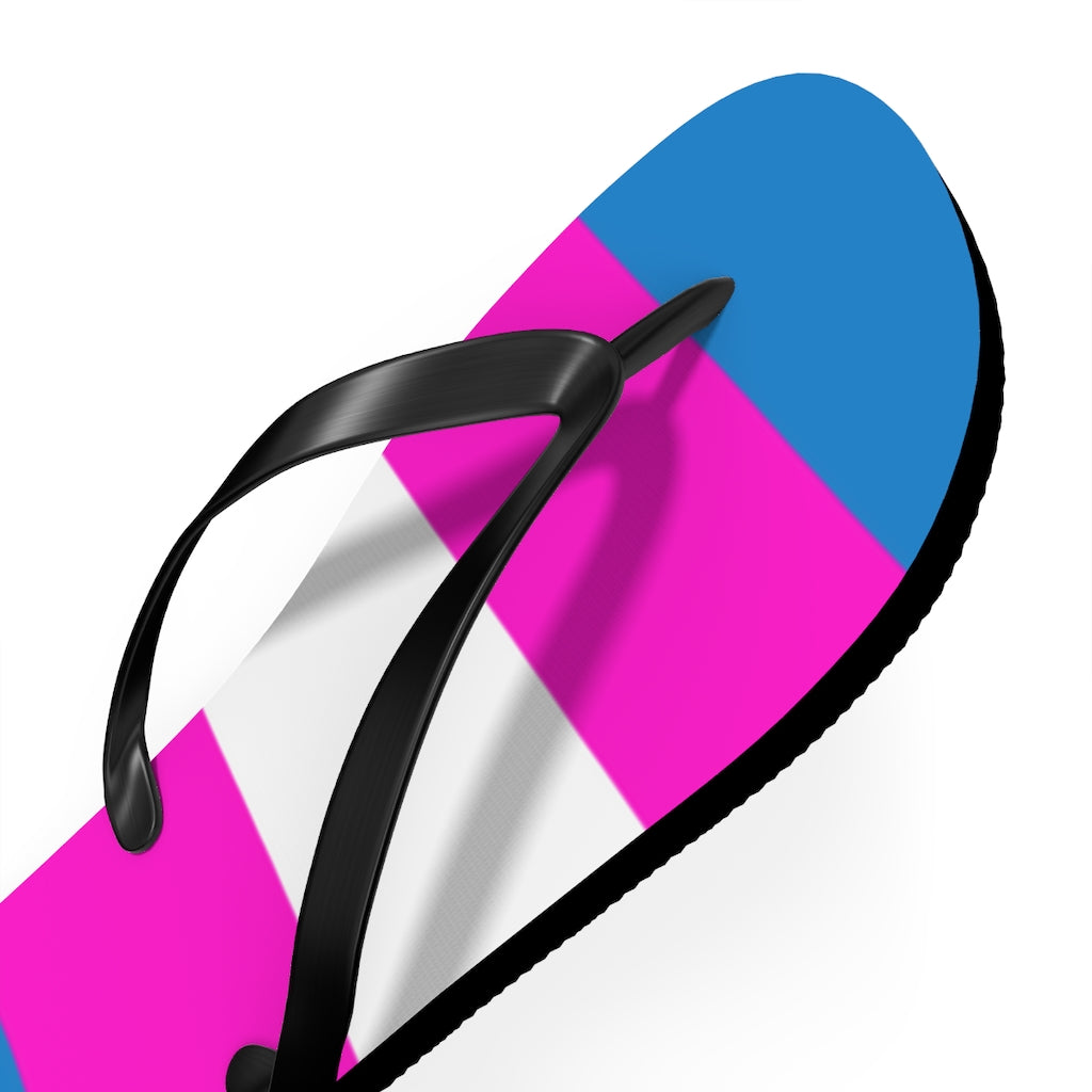 Bright Trans Pride Flip Flops