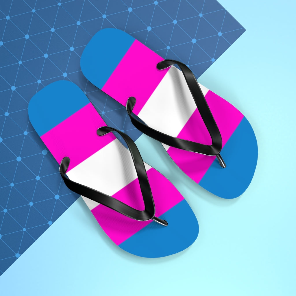 Bright Trans Pride Flip Flops