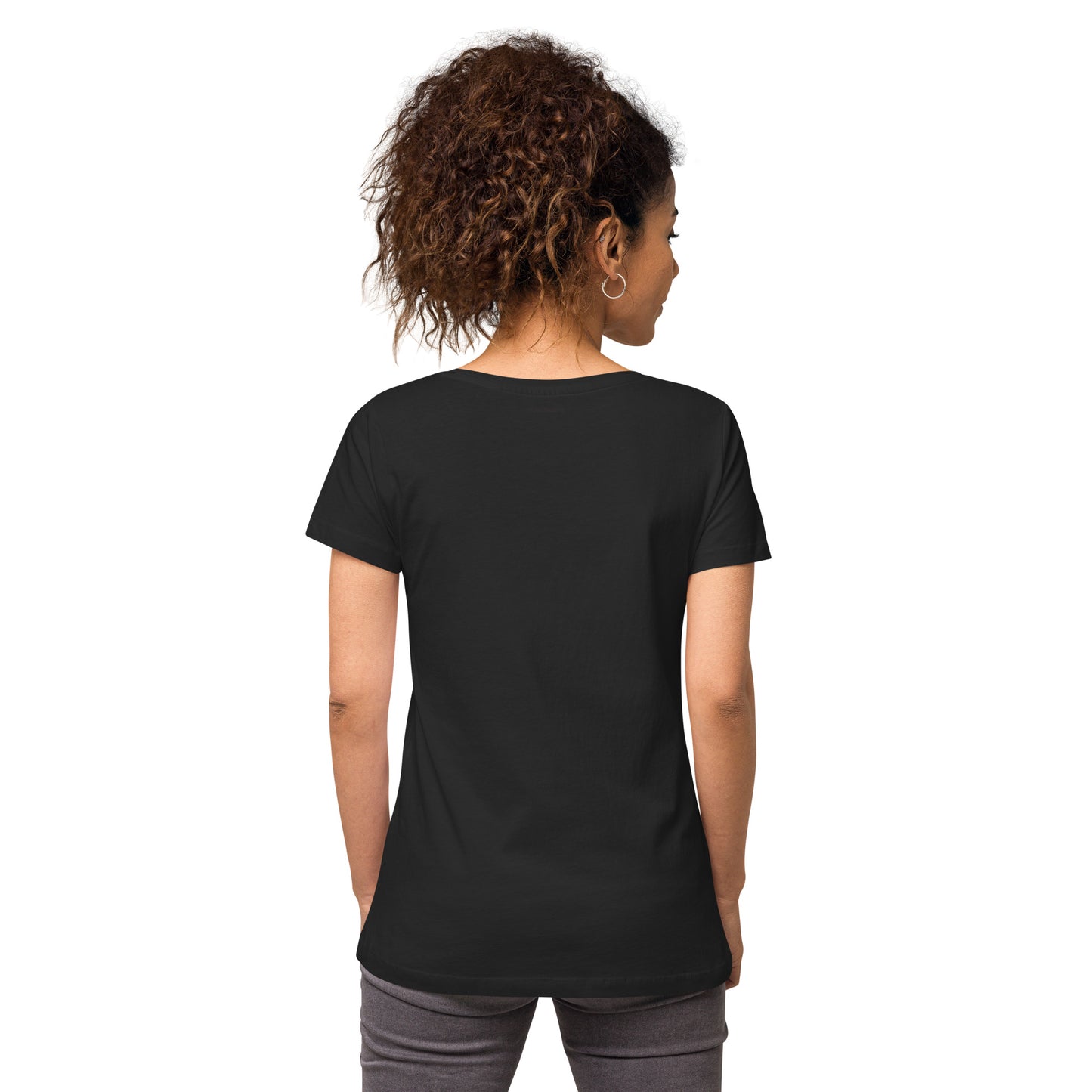 Protect Trans Kids Women’s fitted v-neck t-shirt