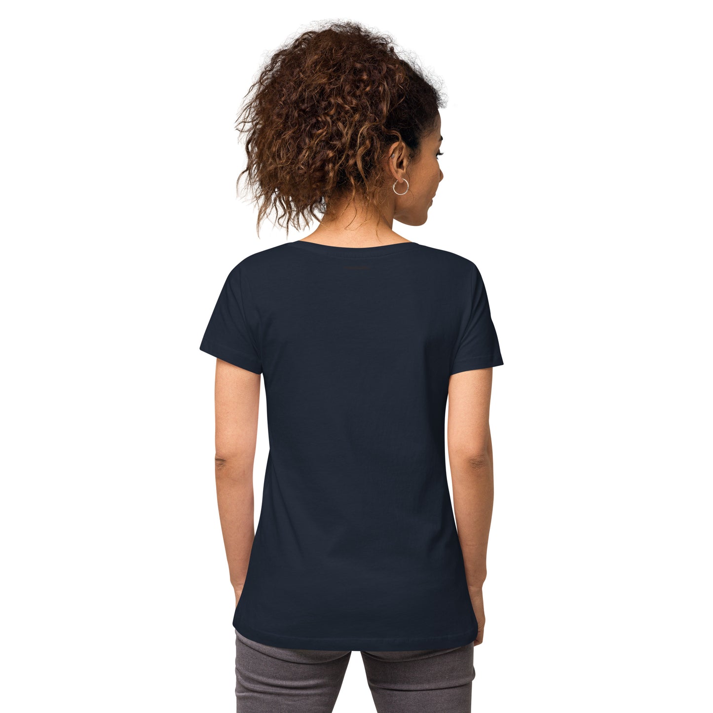 Protect Trans Kids Women’s fitted v-neck t-shirt