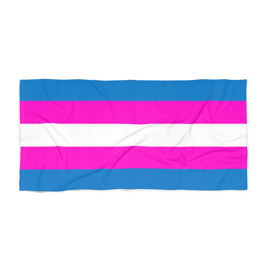 Bright Trans Pride Beach Towel